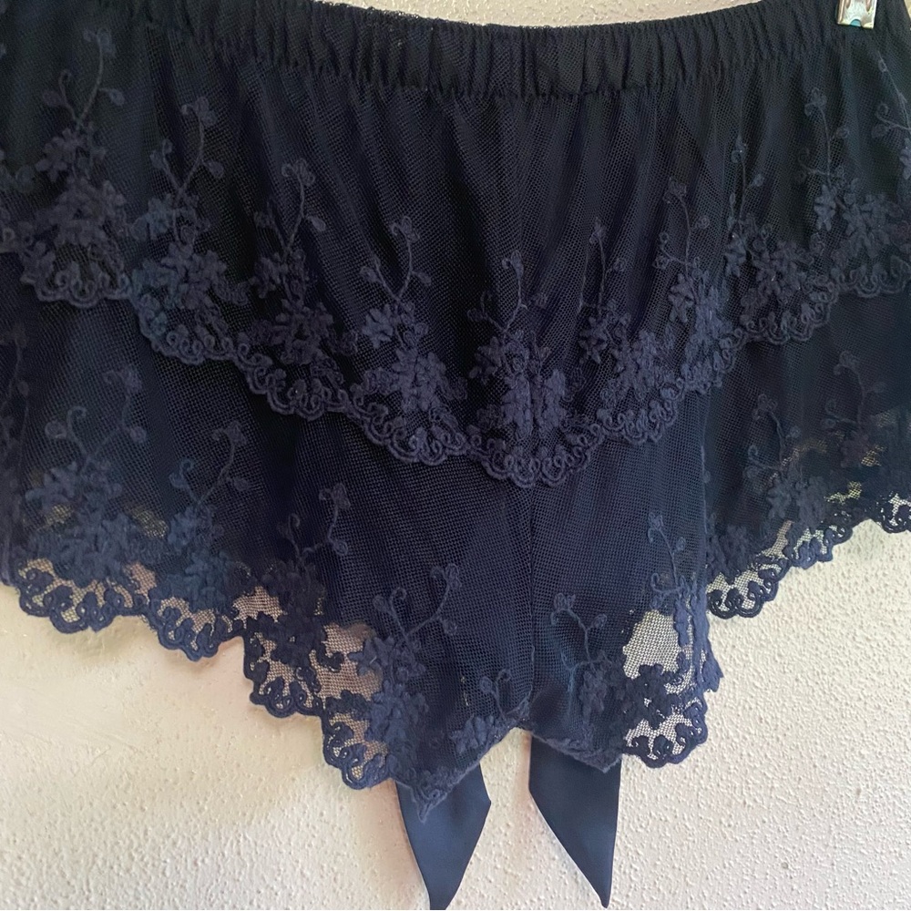 Vintage Abercrombie & Fitch Lace Lacy Sleep Shorts Women’s SMALL Y2K Cheeky S - Picture 3 of 11